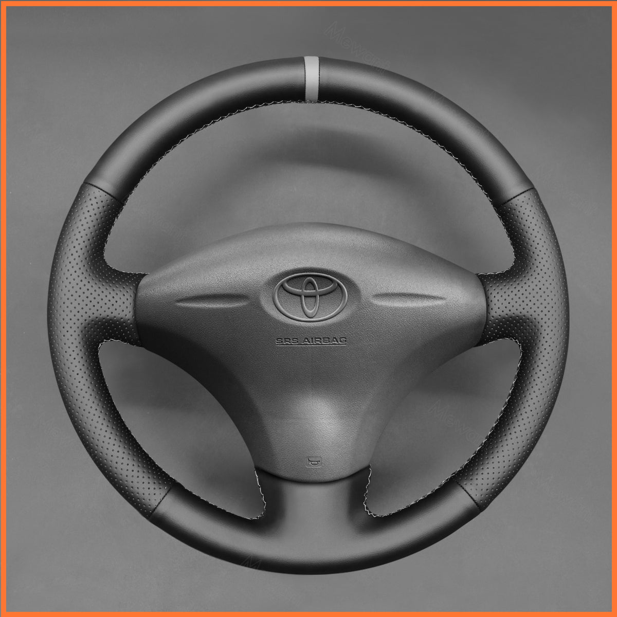 MEWANT Steering Wheel Cover for Toyota Yaris (Yaris Verso) 1999-2005 / Vitz 1999-2005 / Probox 2002-2014 / Sienta 2003-2013 / Succeed 2002-2014