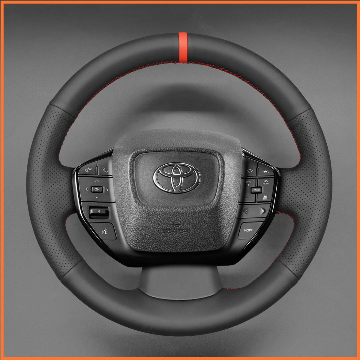 MEWANT Steering Wheel Cover for Toyota Prius VI (XW60) 2023-2024 / bZ4X 2022-2024