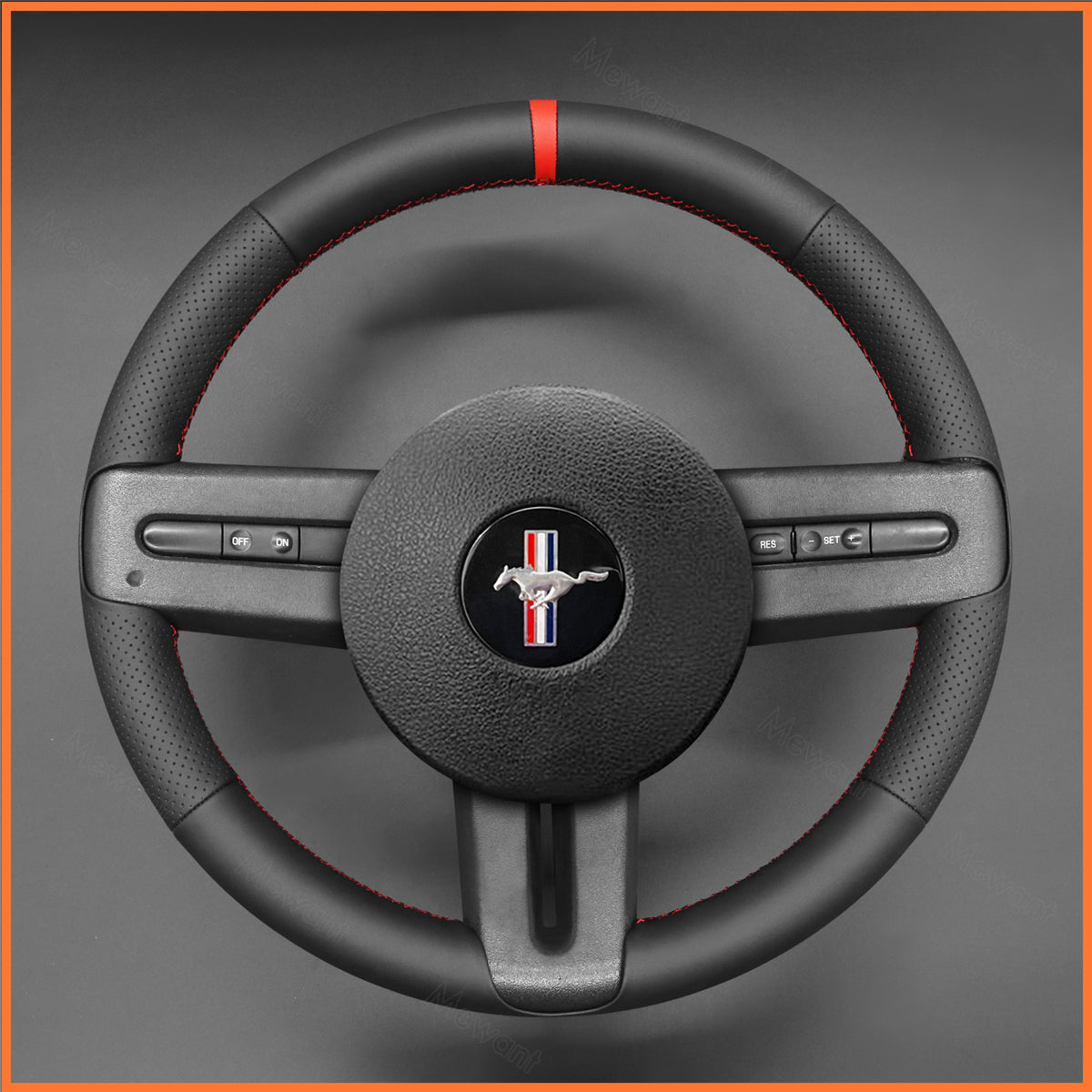 MEWANT Steering Wheel Cover for Ford Mustang 2005-2012