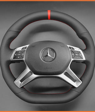 MEWANT steering wheel cover for Benz GL 63 AMG (X166) ML 63 AMG (W166) G 63 AMG (W463 G 65 AMG (W463) G-Class