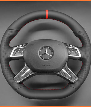 MEWANT steering wheel cover for Benz GL 63 AMG (X166) ML 63 AMG (W166) G 63 AMG (W463 G 65 AMG (W463) G-Class