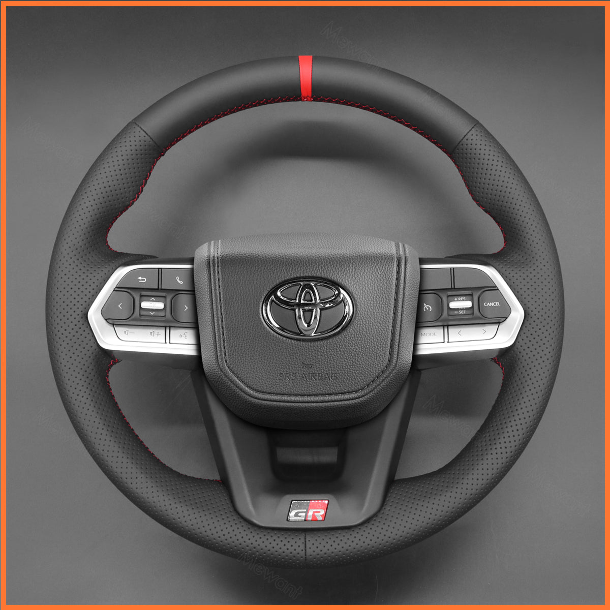 MEWANT Steering Wheel Cover for Toyota Land Cruiser 300 Series (J300/LC300) 2022-2024