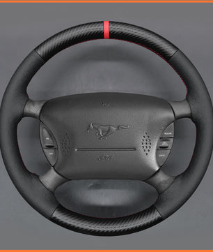 MEWANT Steering Wheel Cover for Ford Mustang 1994-2004 Ford F-150 Lightning 1994-2004