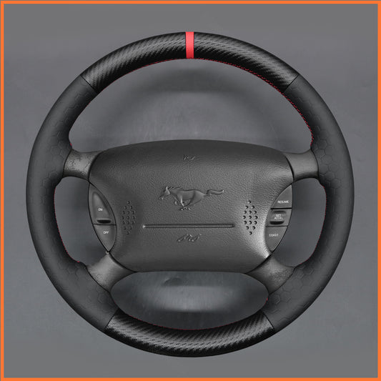 MEWANT Steering Wheel Cover for Ford Mustang 1994-2004 Ford F-150 Lightning 1994-2004