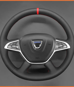 MEWANT steering wheel cover for Dacia Logan 2020 / Dacia Sandero 2018 / Dacia Duster 2022 / Dacia Spring 2021