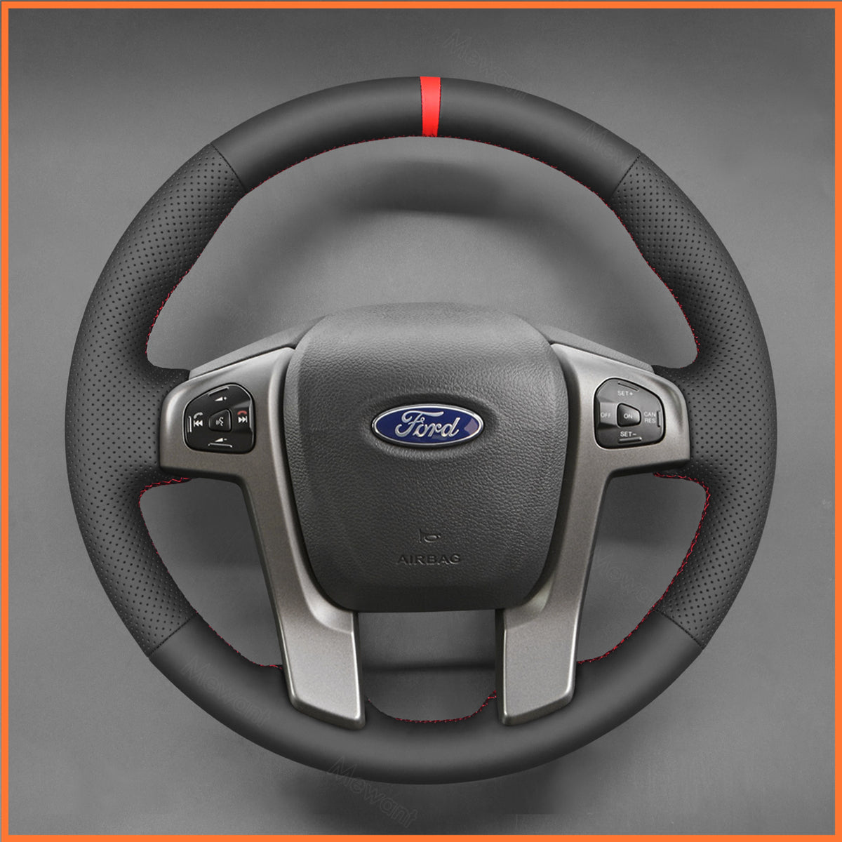 MEWANT Steering Wheel Cover for Ford Ranger 2012-2016