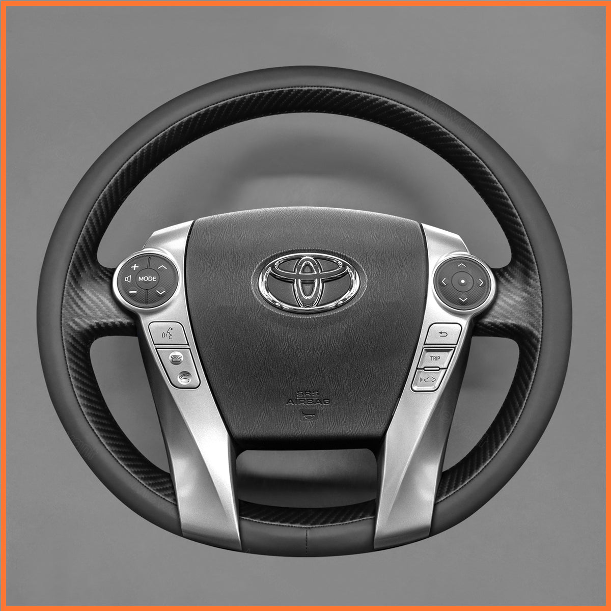 MEWANT Steering Wheel Cover for Toyota Prius 30(XW30) 2009-2015 / Prius+ 2011-2020 / Prius C 2011-2020 / Prius V 2011-2020 / Aqua 2014-2015