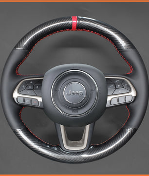 MEWANT steering wheel cover for Jeep Compass II(MP) 2017-2021 / Renegade (BU) 2014-2023