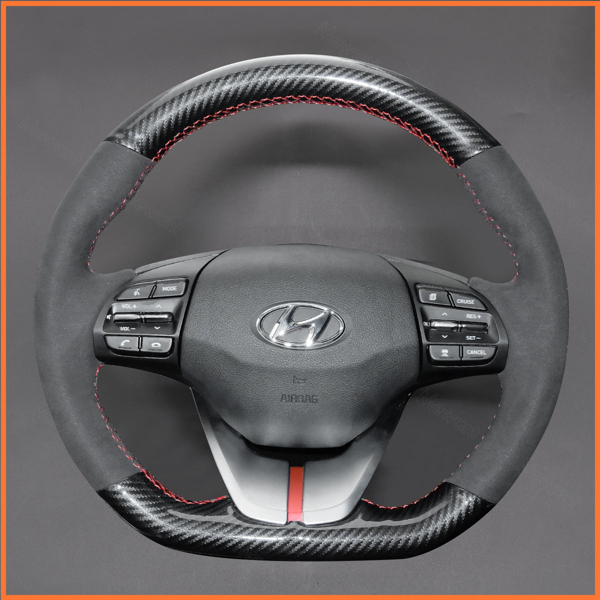 MEWANT steering wheel cover for Hyundai Ioniq 2016-2022