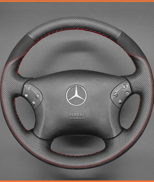 MEWANT Steering Wheel Cover for C-Class W203 2001-2007 / C32 AMG 2002-2003