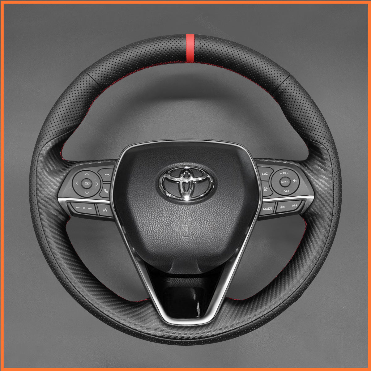 MEWANT Steering Wheel Cover for Toyota Corolla XII (E210) / Corolla Cross / Camry / RAV4