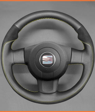 MEWANT Lenkradbezug für Seat Leon FR Cupra (MK2 1P) 2005-2009 / Ibiza FR (6L) 2005-2009