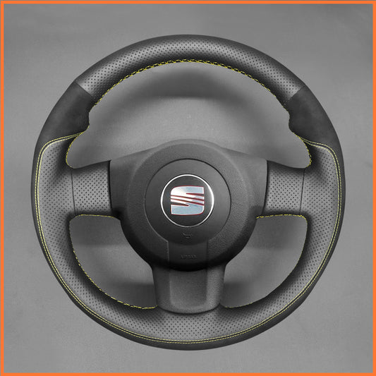 MEWANT Lenkradbezug für Seat Leon FR|Cupra (MK2 1P) 2005-2009 / Ibiza FR (6L) 2005-2009