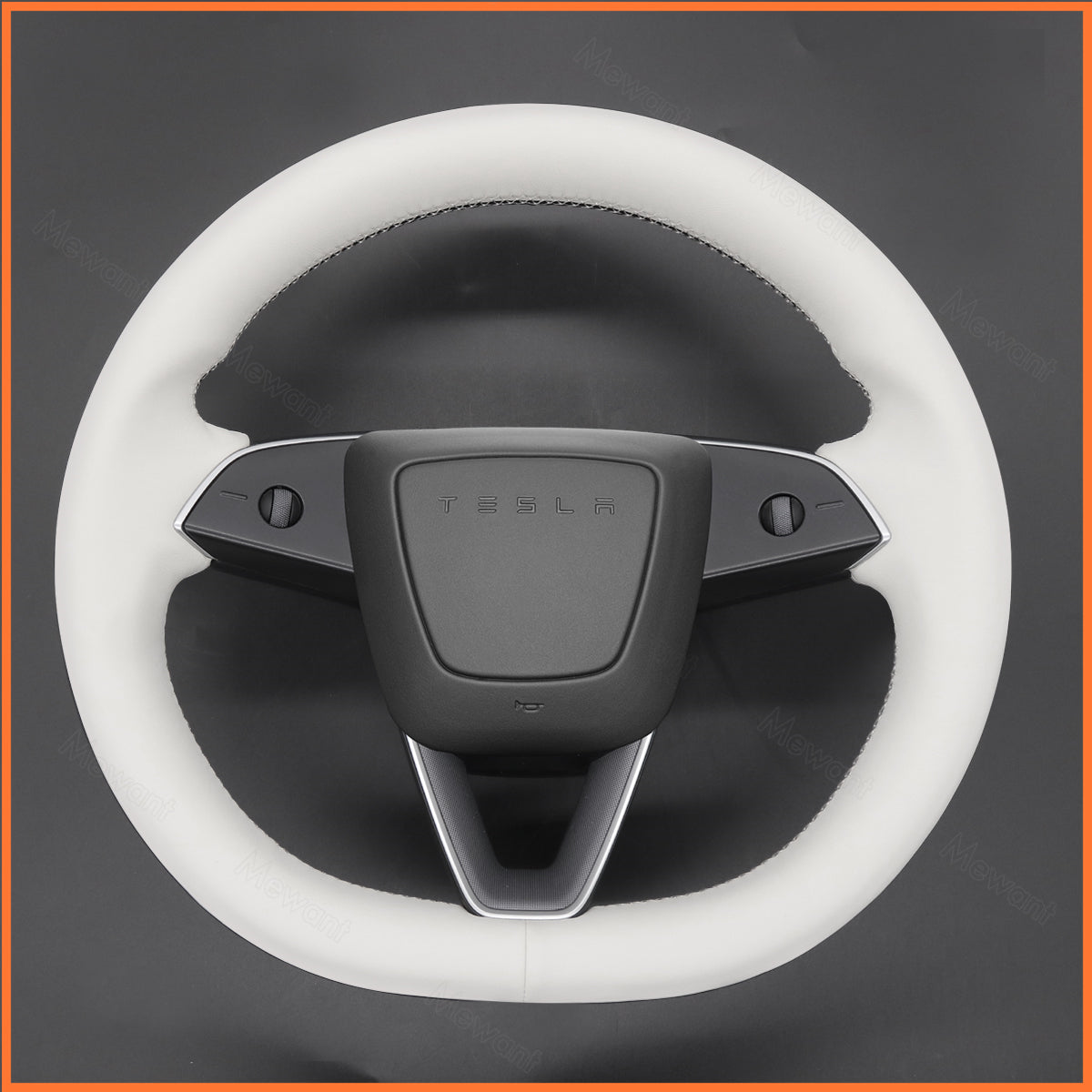 MEWANT Steering Wheel Cover for Tesla Model S 2022-2023 / Model X 2022-2023