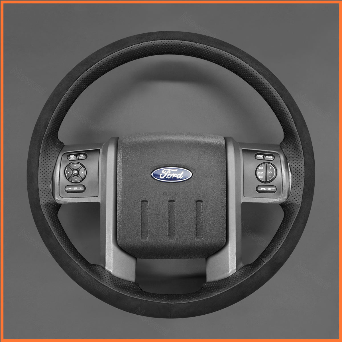 MEWANT Steering Wheel Cover for Ford F-250 F-350 F450 F550 XL 2008-2016 Expedition 2007-2014