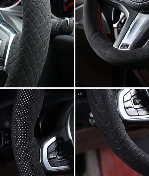 MEWANT Steering Wheel Cover for Ford Mustang 2015-2024