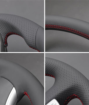 MEWANT Steering Wheel Cover for Ford Mondeo 2014-2022 / S-Max 2015-2024 / Edge 2015-2020 / Galaxy 2015-2023