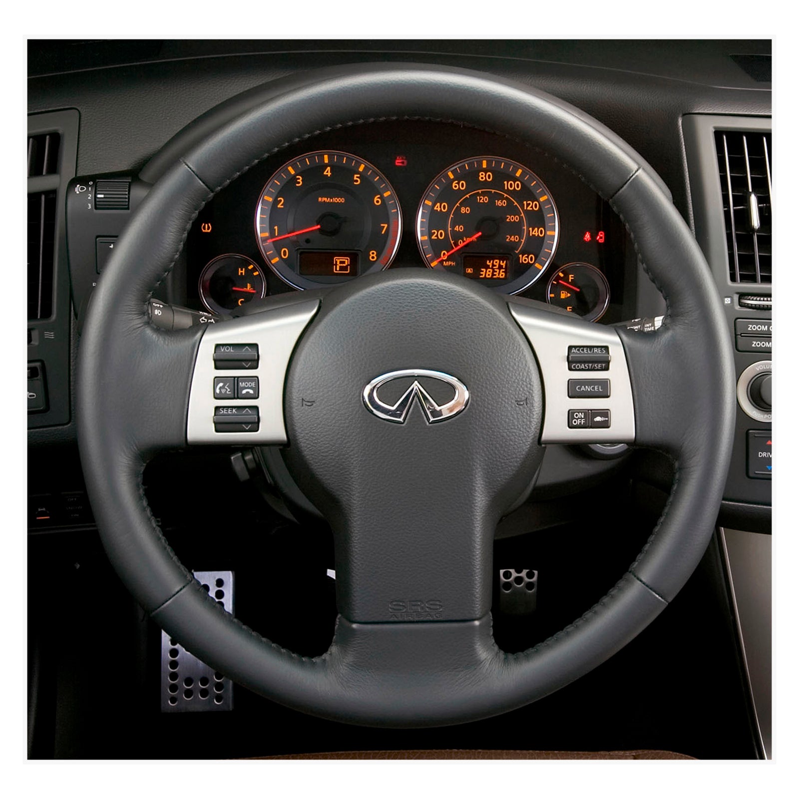 MEWANT Steering Wheel Cover for Infiniti FX FX45 2004-2008 / Nissan 350Z 2002-2009