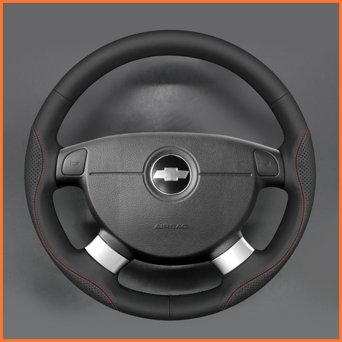 MEWANT Lenkradbezug für Chevrolet (Chevy) Aveo 2007-2011 / Kalos 2003-2009 / Lacetti 2004-2009 / Nubira 2006-2010