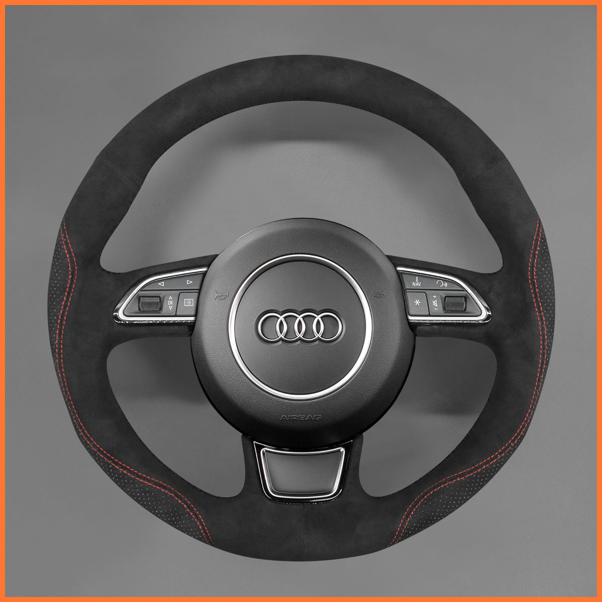 MEWANT Lenkradbezug für Audi A3 A4 A5 A6 A7 Allroad S8 S7 S6 2013-2018