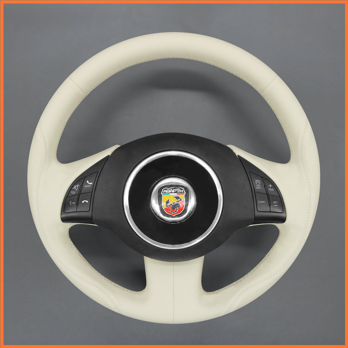 MEWANT Lenkradbezug für Fiat 500 2007-2015 Fiat 500e 2014-2018 Fiat 500C 2014-2017