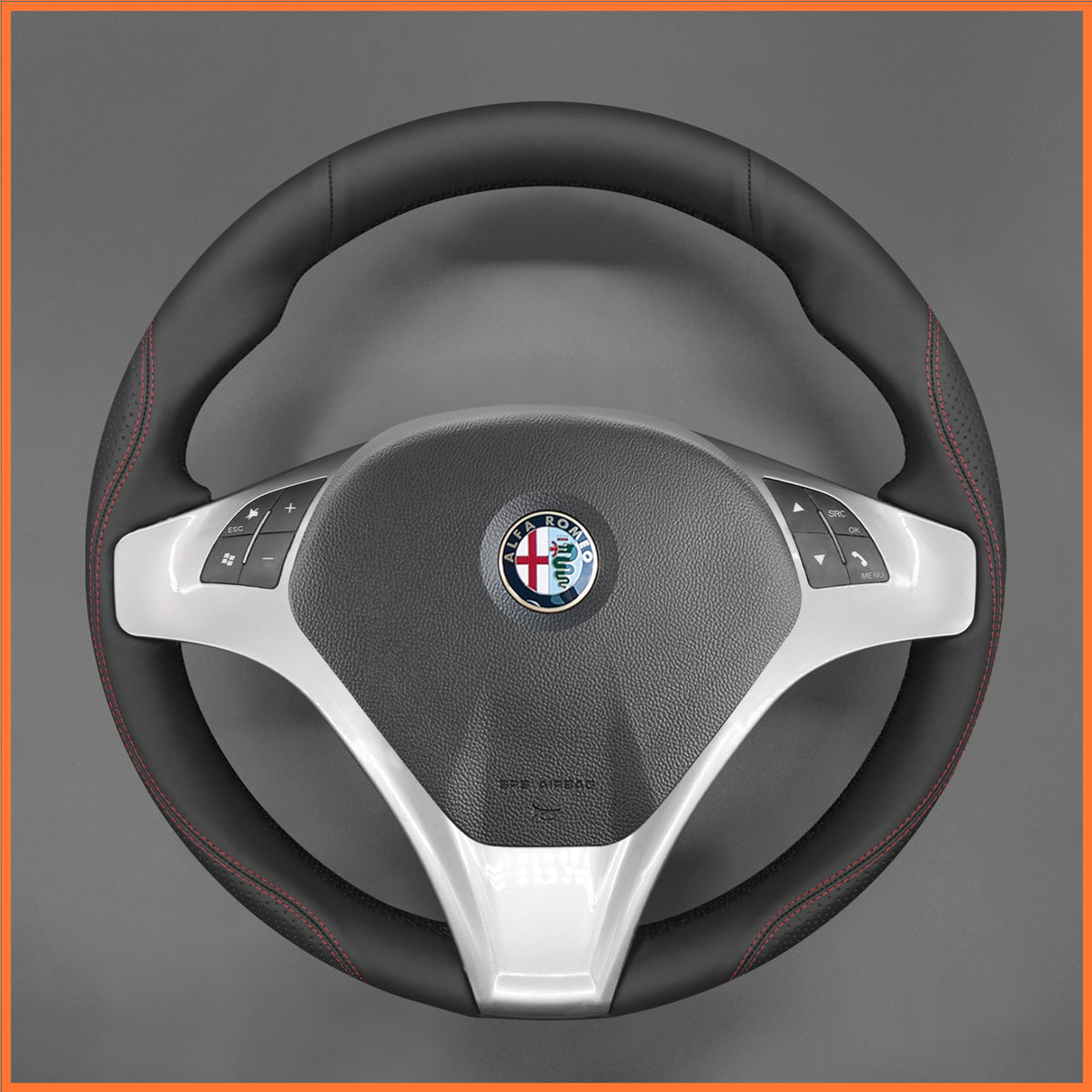 MEWANT Lenkradbezug für Alfa Romeo Giulietta 2010-2014 MiTo 2008-2015
