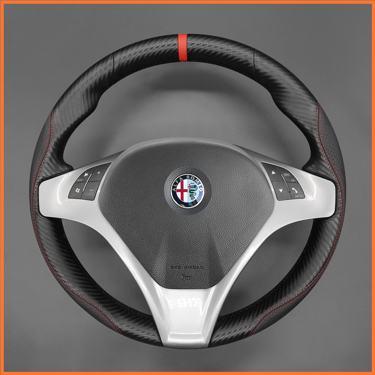 MEWANT Lenkradbezug für Alfa Romeo Giulietta 2010-2014 MiTo 2008-2015