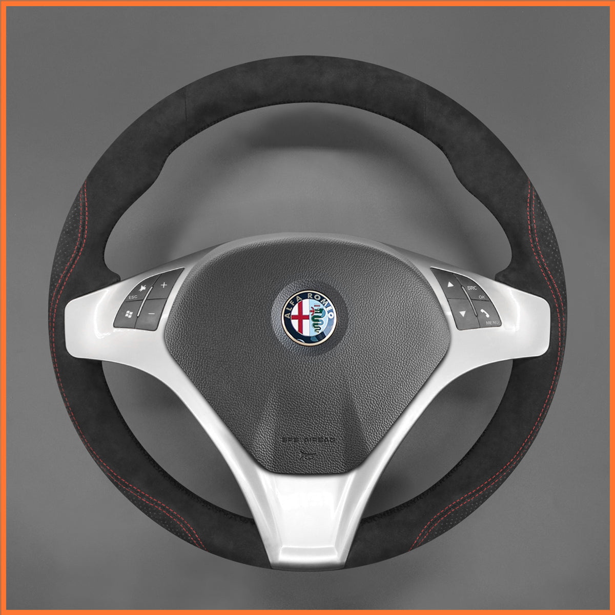 MEWANT Lenkradbezug für Alfa Romeo Giulietta 2010-2014 MiTo 2008-2015