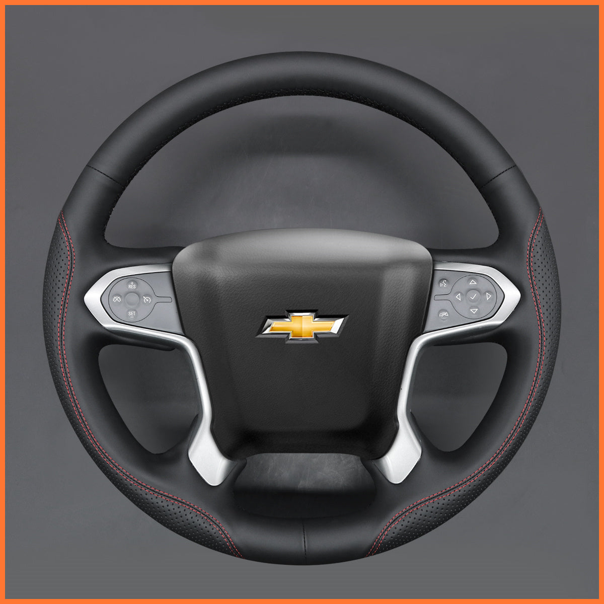 MEWANT Lenkradbezug für Chevrolet (Chevy) Silverado 2014-2019 / Suburban 2015-2019 / Tahoe 2014-2018 - Mewant.de