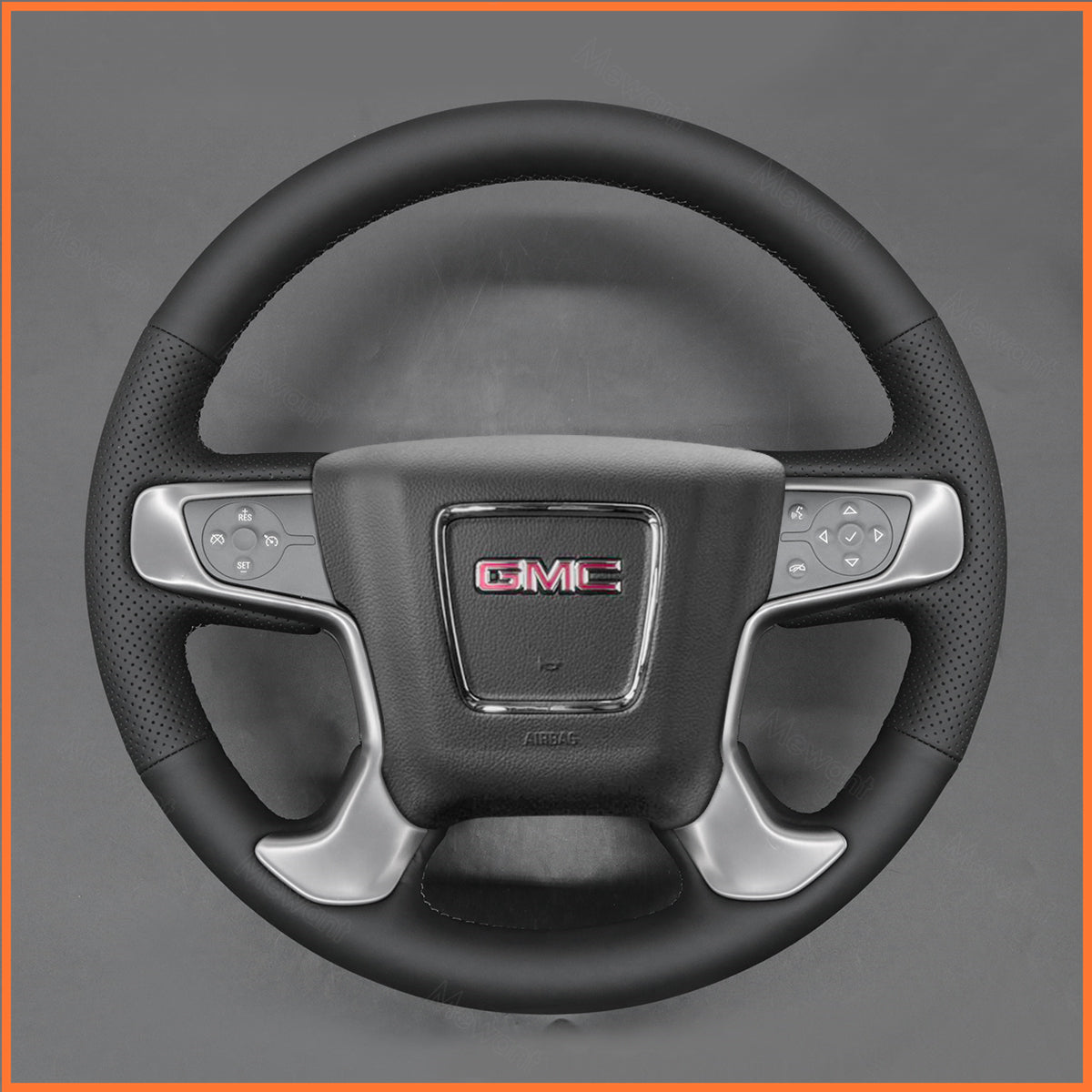 MEWANT Lenkradbezug für GMC Sierra 2014-2019 / Yukon (Yukon XL) 2015-2020