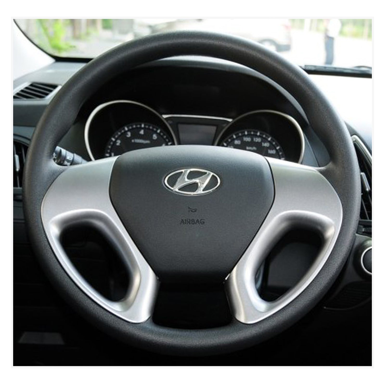 MEWANT steering wheel cover for Hyundai ix35 2010-2016