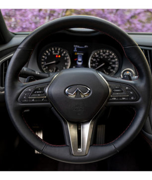 MEWANT Steering Wheel Cover for Infiniti Q50 2018 / Q60 2016-2019 / QX50 2018-2019