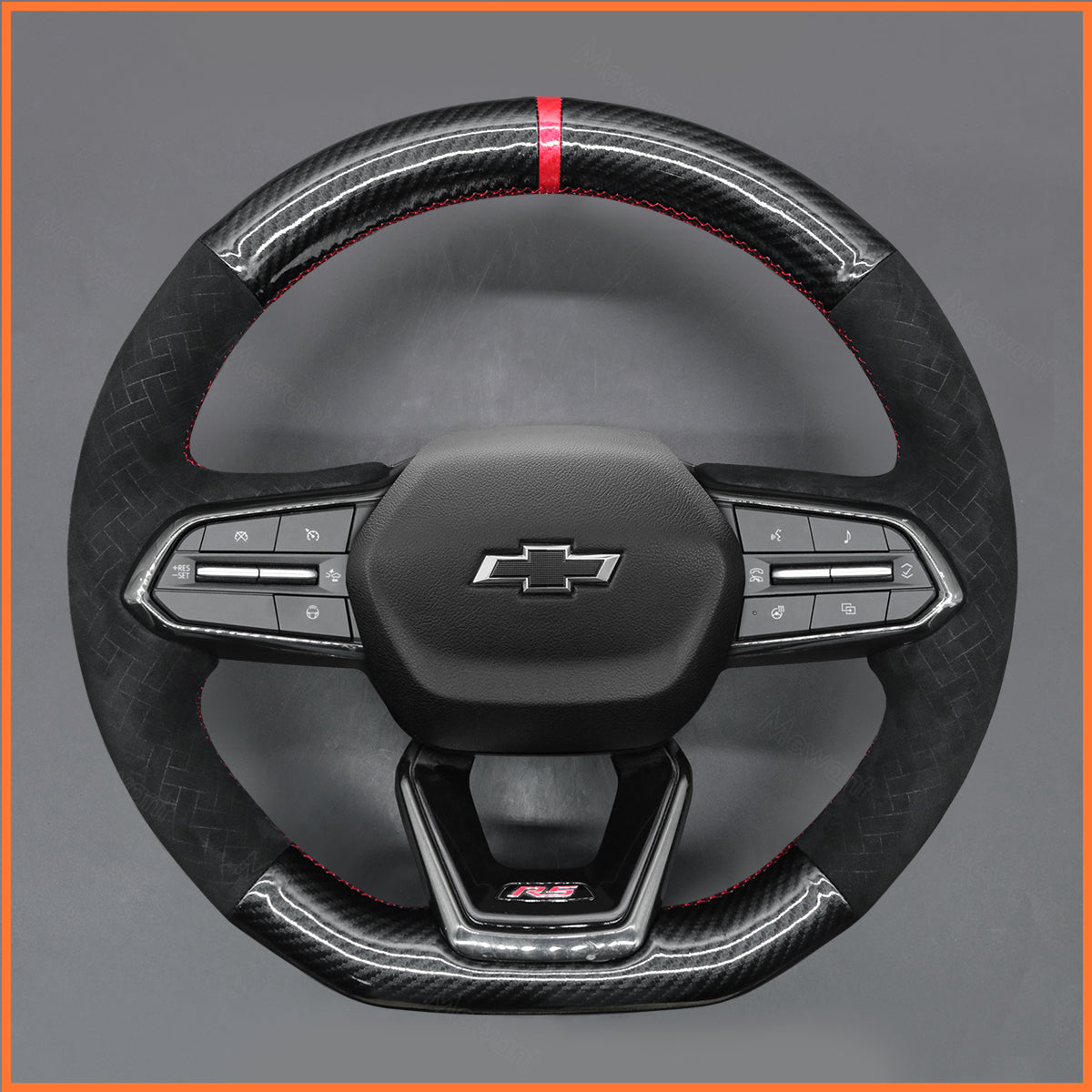 MEWANT Steering Wheel Cover for Chevrolet Equinox RS 2025 Chevrolet Silverado EV RST 2024-2025
