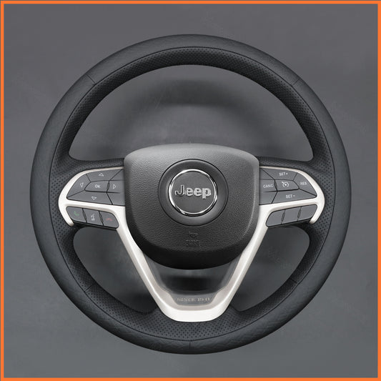 MEWANT steering wheel cover for Jeep Cherokee V(KL) 2014-2020 / Grand Cherokee IV(WK2) 2013-2021