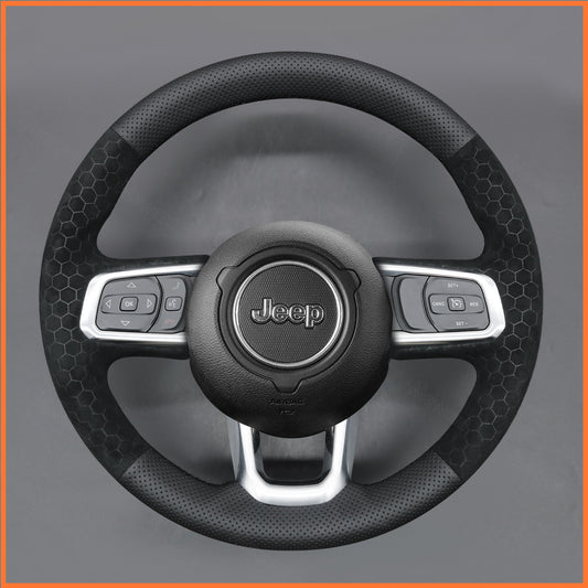 MEWANT Steering Wheel Cover for Jeep Wrangler (JL) 2018-2023 / Gladiator (JT) 2020-2023