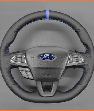 MEWANT steering wheel cover for Ford Focus ST-Line / Focus ST / Focus RS / Ecosport ST-Line / Kuga ST-Line