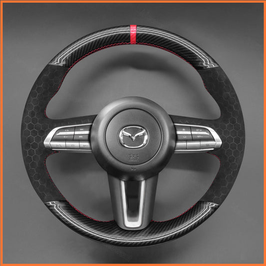 MEWANT Lenkradbezug für Mazda CX-30 CX30 2019-2020 / Mazda 3 Axela 2019-2020