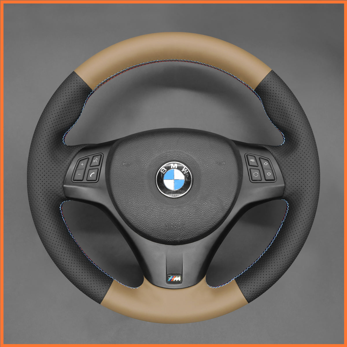 MEWANT Lenkradbezug für BMW 1 Series E81 E82 E87 E88 E90 E91 E92 E93 2007-2013