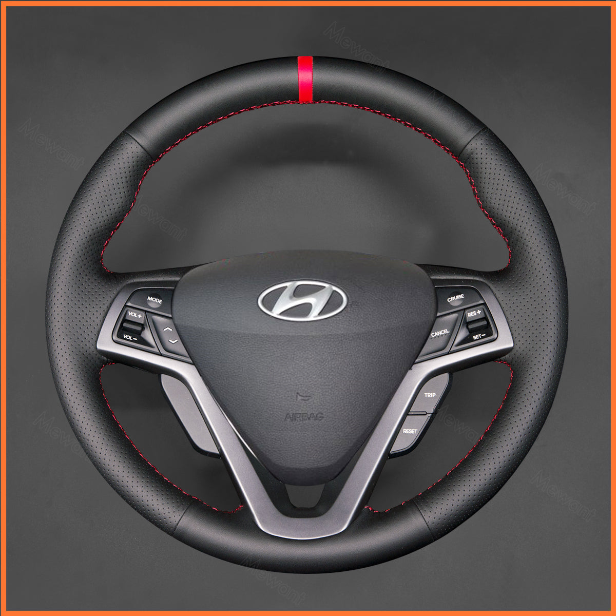 MEWANT steering wheel cover for Hyundai Veloster 2011-2017
