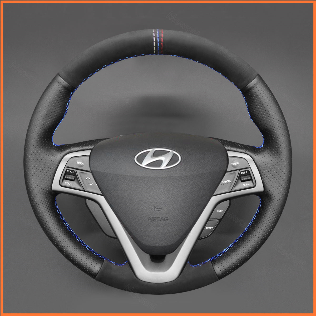MEWANT steering wheel cover for Hyundai Veloster 2011-2017