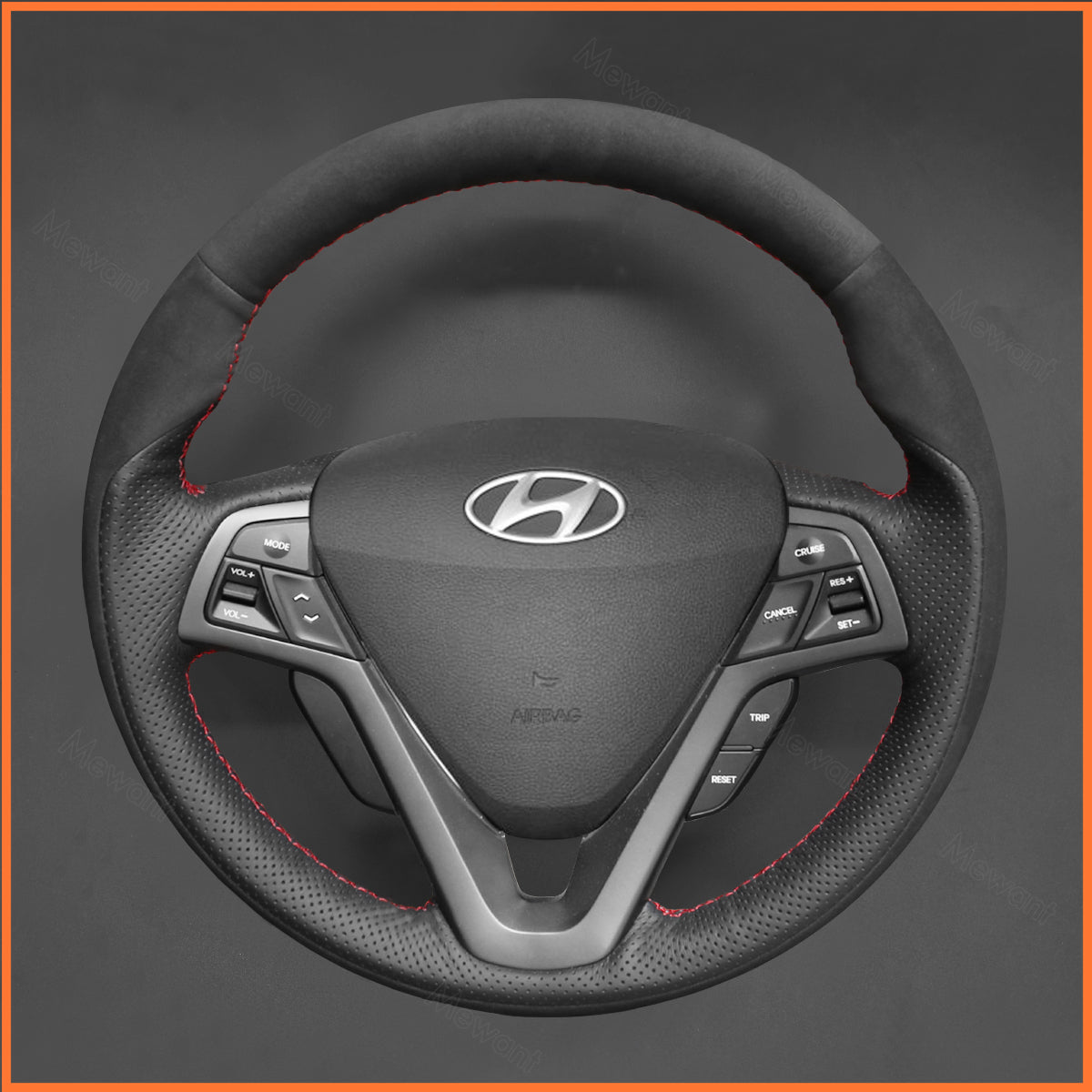 MEWANT steering wheel cover for Hyundai Veloster 2011-2017