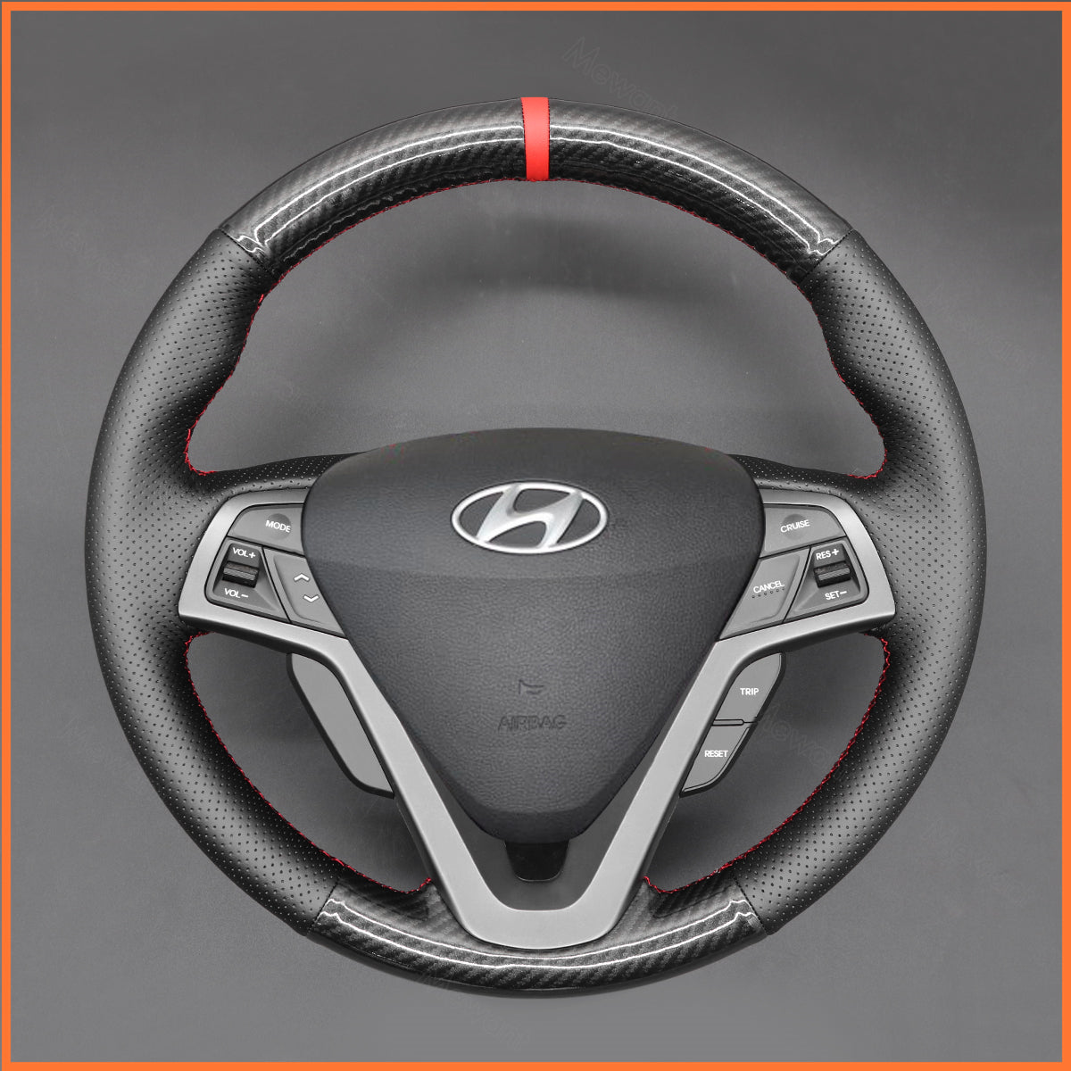 MEWANT steering wheel cover for Hyundai Veloster 2011-2017