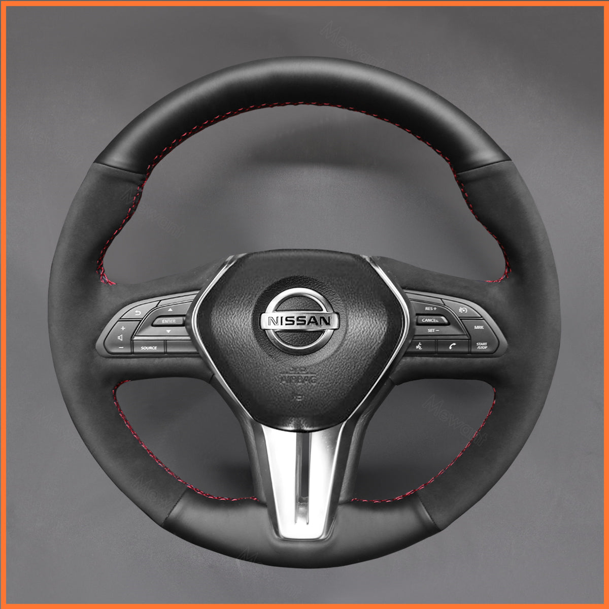 MEWANT Steering Wheel Cover for Infiniti Q50 2018 / Q60 2016-2019 / QX50 2018-2019