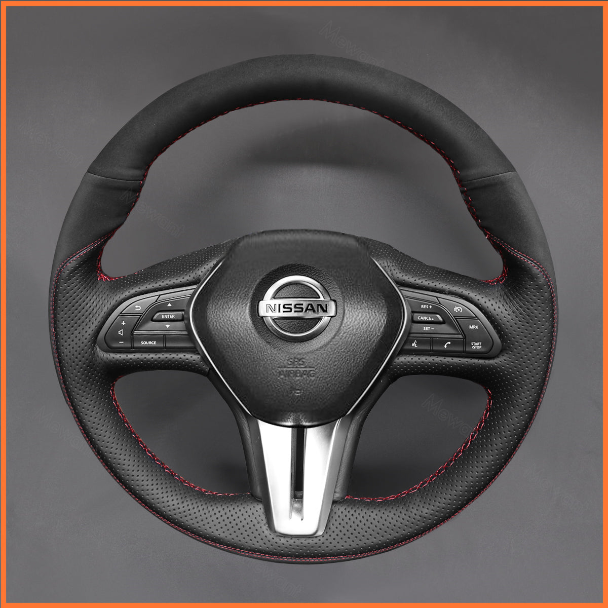 MEWANT Steering Wheel Cover for Infiniti Q50 2018 / Q60 2016-2019 / QX50 2018-2019