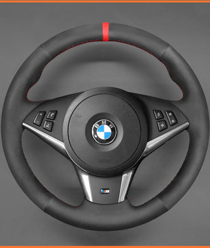 MEWANT steering wheel cover for BMW M5 E60 E61 E63 E64