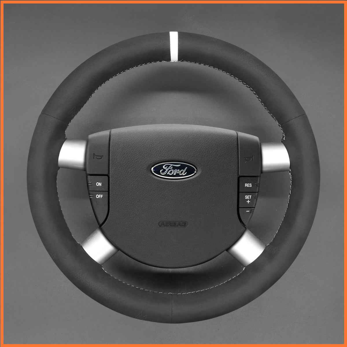 MEWANT Steering Wheel Cover for Ford Mondeo 2001-2007 / Galaxy 2000-2006
