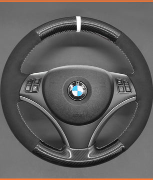 MEWANT steering wheel cover for BMW E87 E81 E82 E88 E90 E92 E93 E84