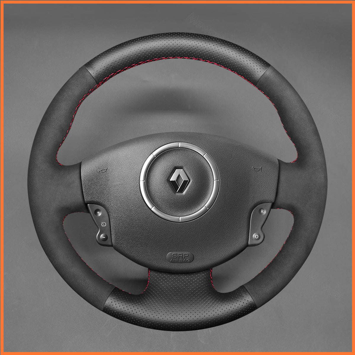 MEWANT Lenkradbezug für Renault Megane 2 2002-2009 / Scenic 2 (Grand Scenic) 2003-2009 / Kangoo 2 2008-2013