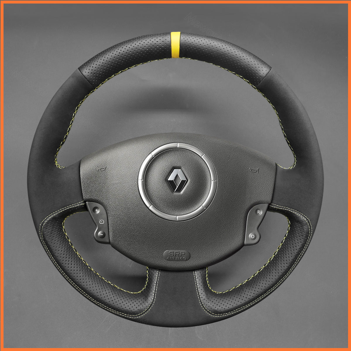 MEWANT Lenkradbezug für Renault Megane 2 2002-2009 / Scenic 2 (Grand Scenic) 2003-2009 / Kangoo 2 2008-2013