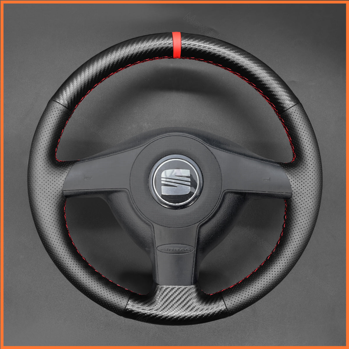 MEWANT steering wheel cover for VW Golf 4 Passat B5 Variant Polo Bora Sharan